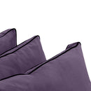 STYLE V3 Twin Velvet Contrast Pipe Indoor Daybed Bolster Pillow |COVER ONLY|AD339