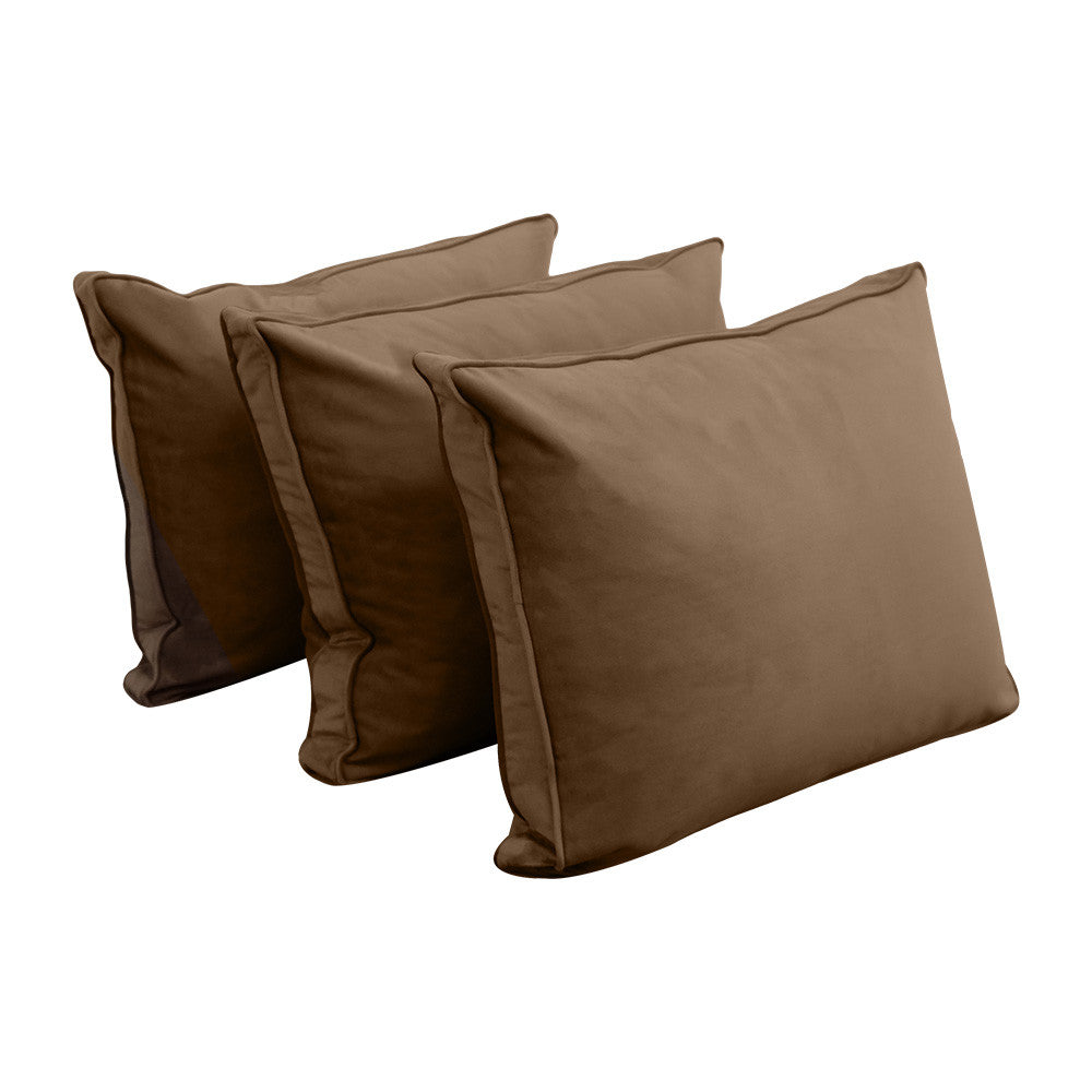 STYLE V3 Twin Velvet Pipe Trim Indoor Daybed Cushion Bolster |COVER ONLY| AD308