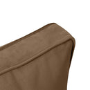 STYLE V3 Twin Velvet Pipe Trim Indoor Daybed Cushion Bolster |COVER ONLY| AD308