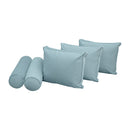 STYLE V3 Twin Velvet Pipe Trim Indoor Daybed Cushion Bolster |COVER ONLY| AD355