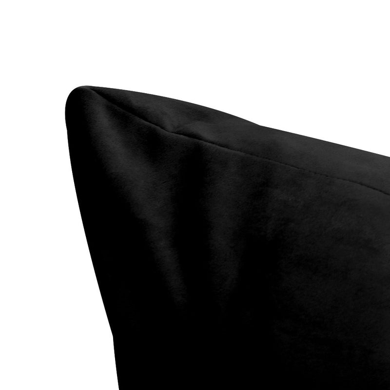 STYLE V4 Twin Velvet Knife Edge Indoor Daybed Bolster Pillow |COVER ONLY| AD374