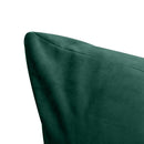 STYLE V4 Twin Velvet Knife Edge Indoor Daybed Bolster Pillow |COVER ONLY| AD317