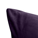 STYLE V4 Twin Velvet Knife Edge Indoor Daybed Bolster Pillow |COVER ONLY| AD339