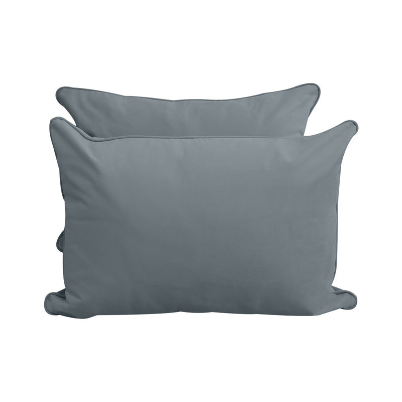 STYLE V4 Twin Velvet Pipe Trim Indoor Daybed Cushion Bolster |COVER ONLY| AD347