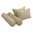 STYLE V4 Twin Velvet Pipe Trim Indoor Daybed Cushion Bolster |COVER ONLY| AD304