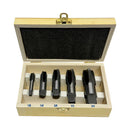 5 Pc NPT Pipe Tap Set Size 1/8'', 1/4'', 3/8'', 1/2'', 3/4'' NPT Pipe Threader Set