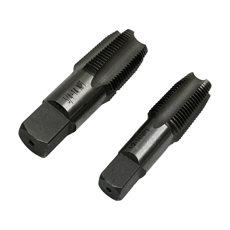 5 Pc NPT Pipe Tap Set Size 1/8'', 1/4'', 3/8'', 1/2'', 3/4'' NPT Pipe Threader Set