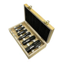 6 Pc Carbon Steel NPT Pipe Tap Set 1/8",1/4",3/8",1/2",3/4",1" Size Threader Set