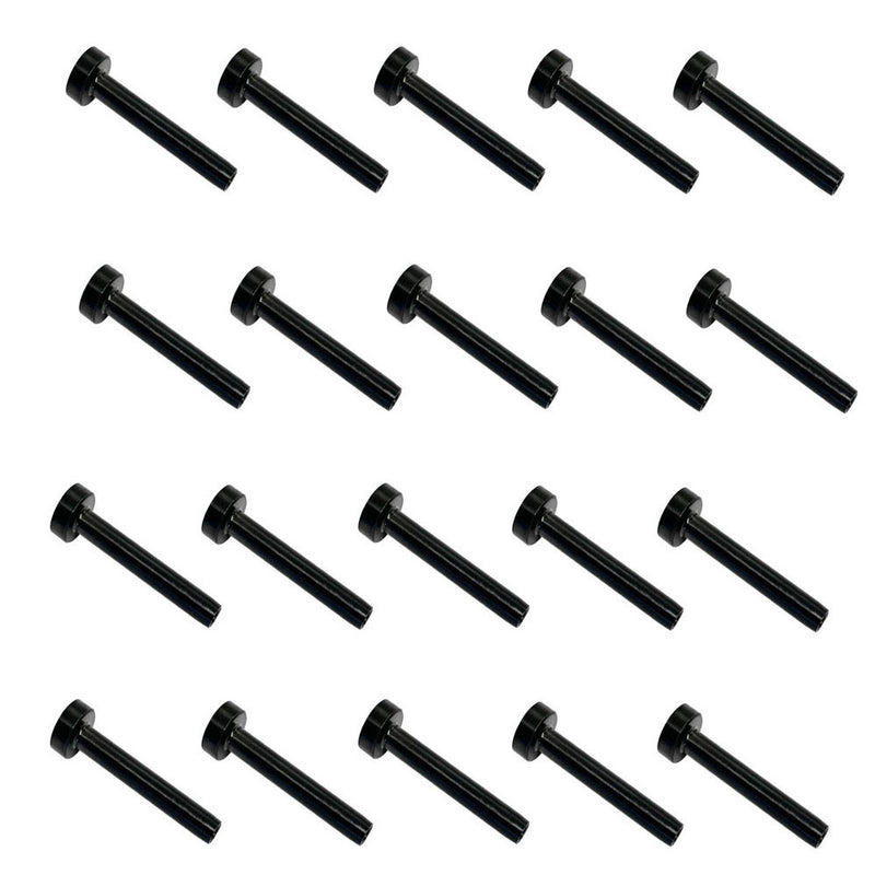 20 Pc T316 Black Oxide Stainless Steel Cable Railing Dome Swage For 3/16" Cable