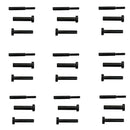 20 Pc T316 Black Oxide SS Invisible Receiver End Dome Swage 3/16" Cable Rail