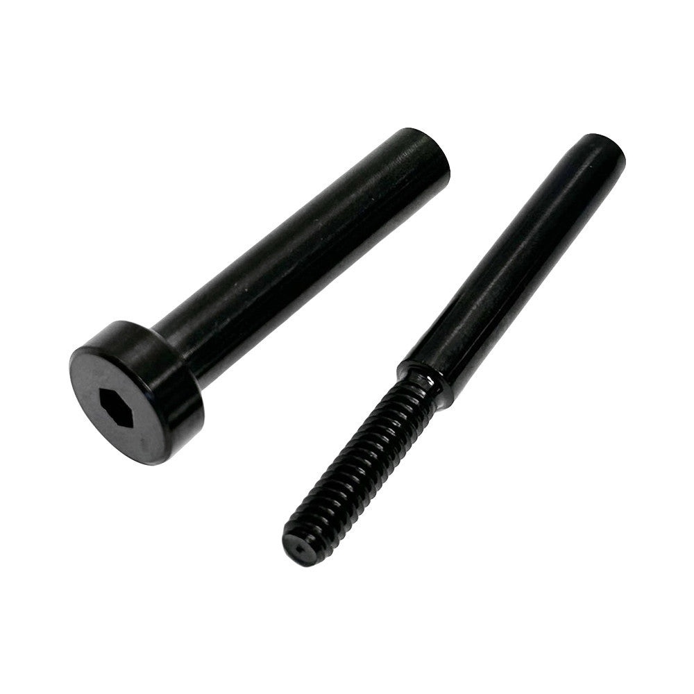 T316 Black Oxide SS Invisible Receiver End + Dome Swage Fitting 3/16" Cable Rail
