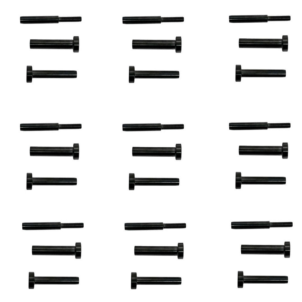 20Pc 316 Black Oxide SS Invisible Receiver End+Dome Swage Fitting 1/8" Cable Rail