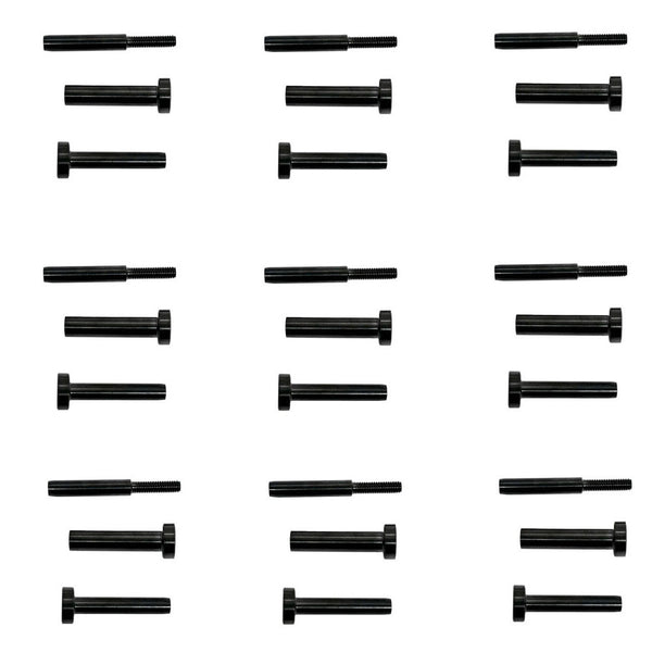 20Pc 316 Black Oxide SS Invisible Receiver End+Dome Swage Fitting 1/8" Cable Rail