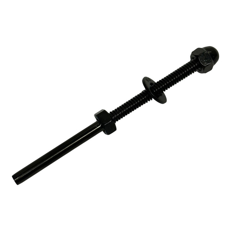 T316 Black Oxide SS Stud End Fitting Cable Railing Tensioner 1/8" Cable