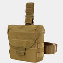 Condor Molle Tactical Drop Leg Pouch Dump Pouch SWAT Thigh Leg Rig Mag Dump Holster-COYOTE