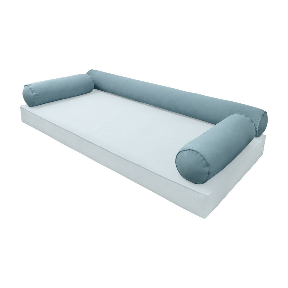 STYLE V6 Twin Velvet Pipe Trim Indoor Daybed Cushion Bolster |COVER ONLY| AD355