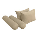 Style V1 Twin-XL Knife Edge Velvet Indoor Daybed Mattress Pillow Complete Set AD304