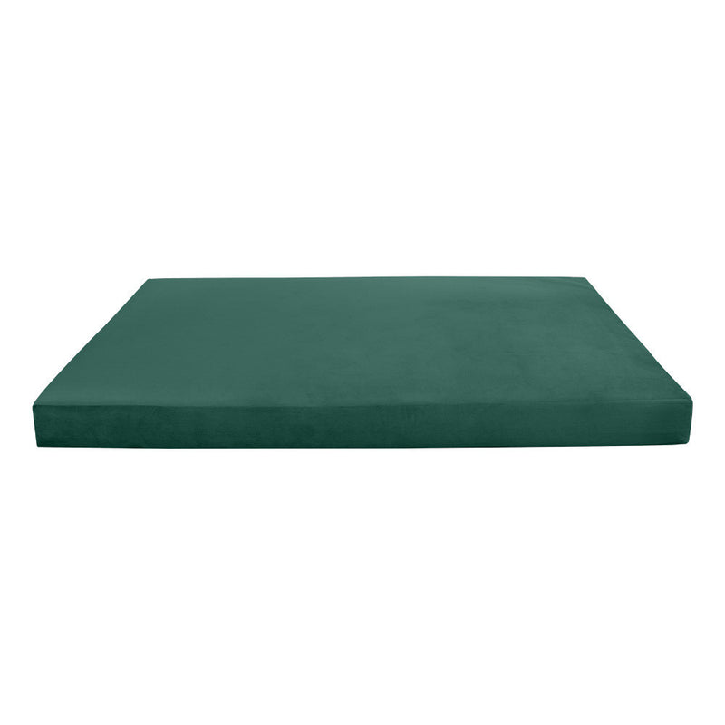 STYLE V1 Twin-XL Velvet Knife Edge Indoor Daybed Mattress Bolster Pillow |COVER ONLY| AD317