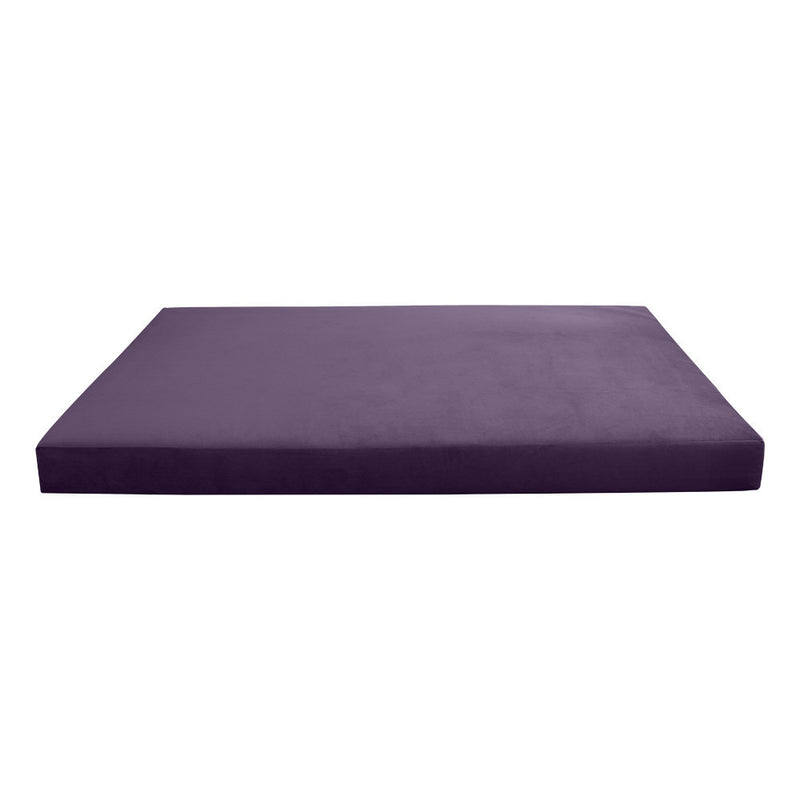 STYLE V1 Full Velvet Knife Edge Indoor Daybed Mattress Pillow |COVER ONLY| AD339