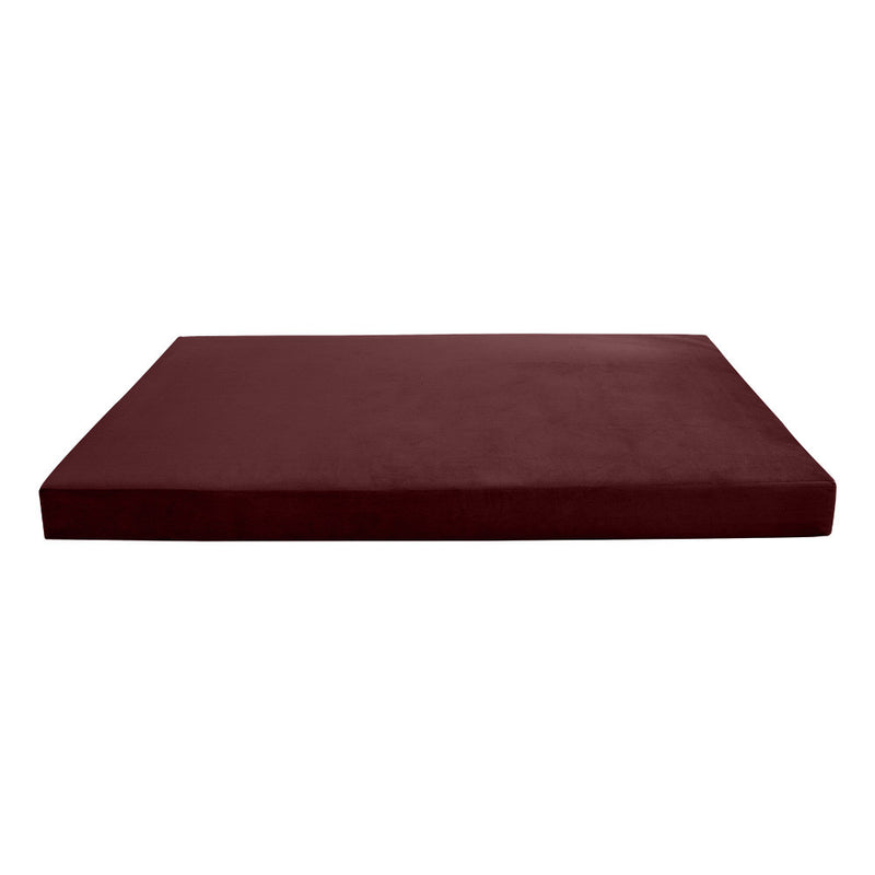 STYLE V1 Full Velvet Knife Edge Indoor Daybed Mattress Pillow |COVER ONLY| AD368