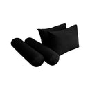 Style V1 Full Knife Edge Velvet Indoor Daybed Mattress Pillow Complete Set AD374