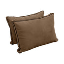 Style V1 Twin Contrast Pipe Velvet Indoor Daybed Mattress Pillow Complete Set AD308