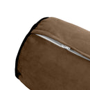 Style V1 Twin Contrast Pipe Velvet Indoor Daybed Mattress Pillow Complete Set AD308