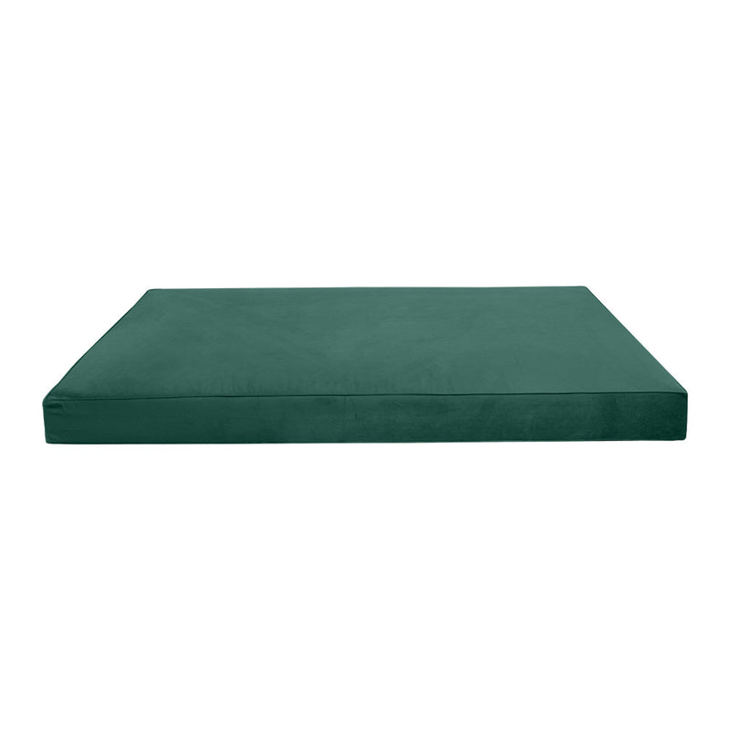 STYLE V1 Full Velvet Pipe Trim Indoor Daybed Mattress Pillow |COVER ONLY| AD317