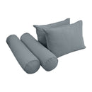 Style V1 Twin-XL Pipe Trim Velvet Indoor Daybed Mattress Pillow Complete Set AD347