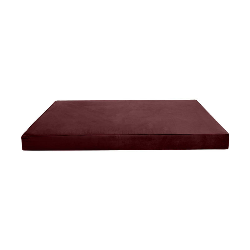 STYLE V1 Full Velvet Pipe Trim Indoor Daybed Mattress Pillow |COVER ONLY| AD368