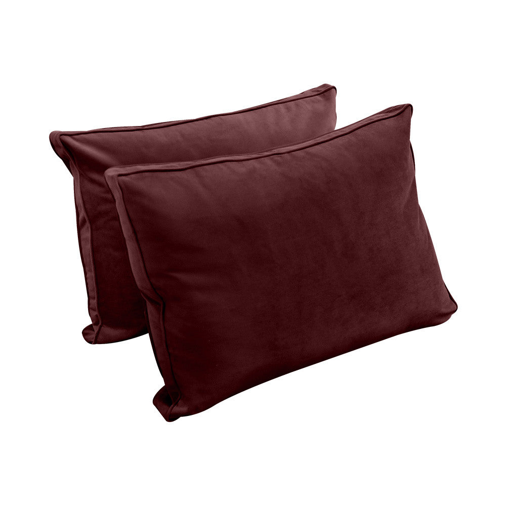 Style V1 Twin-XL Pipe Trim Velvet Indoor Daybed Mattress Pillow Complete Set AD368