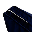 STYLE V1 Full Velvet Pipe Trim Indoor Daybed Mattress Pillow |COVER ONLY| AD373