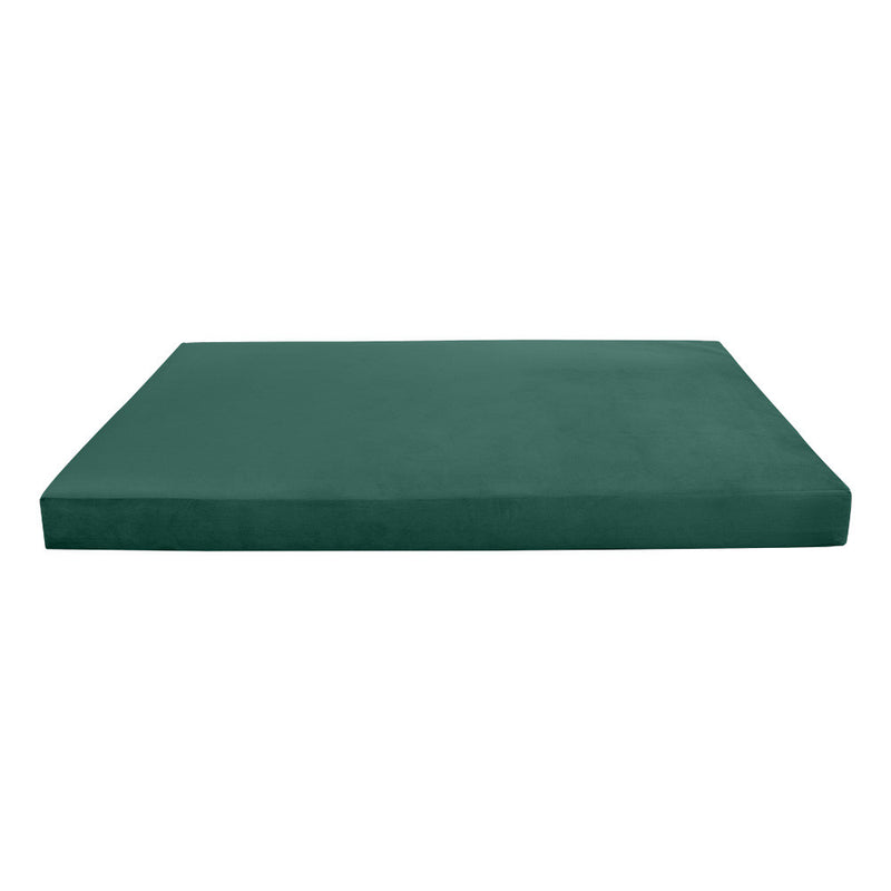Style V2 Twin-XL Knife Edge Velvet Indoor Daybed Mattress Pillow Complete Set AD317