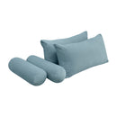 Style V2 Twin Knife Edge Velvet Indoor Daybed Mattress Pillow Complete Set AD355