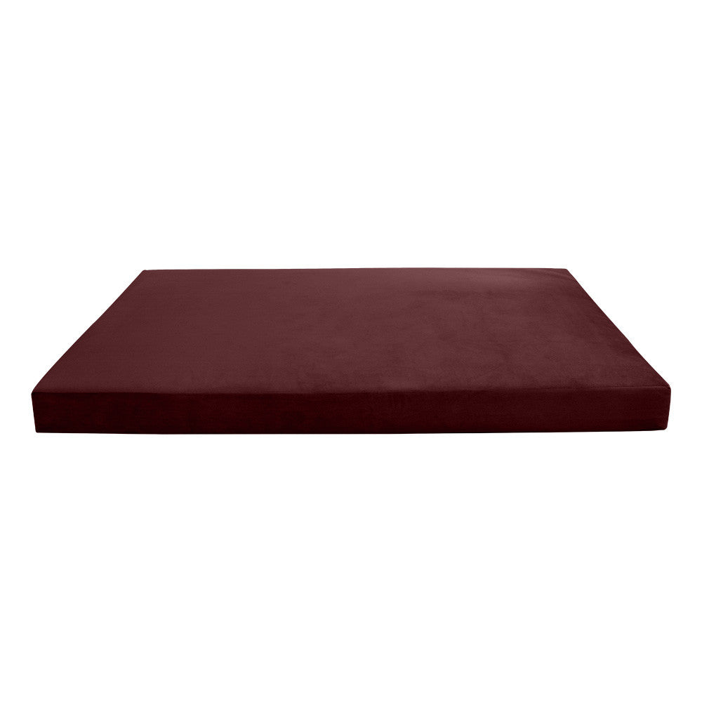 Style V2 Full Knife Edge Velvet Indoor Daybed Mattress Pillow Complete Set AD368