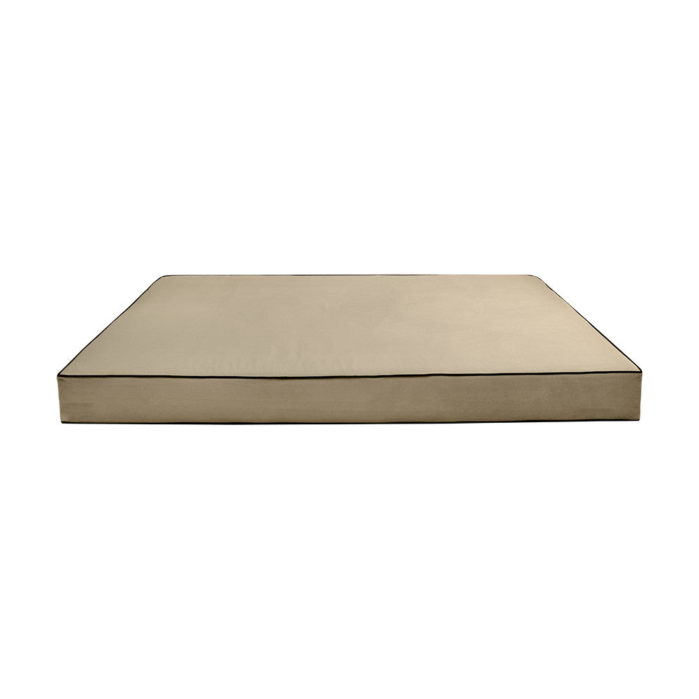 Style V2 TwinXL Contrast Pipe Velvet Indoor Daybed Mattress Pillow Complete Set AD304
