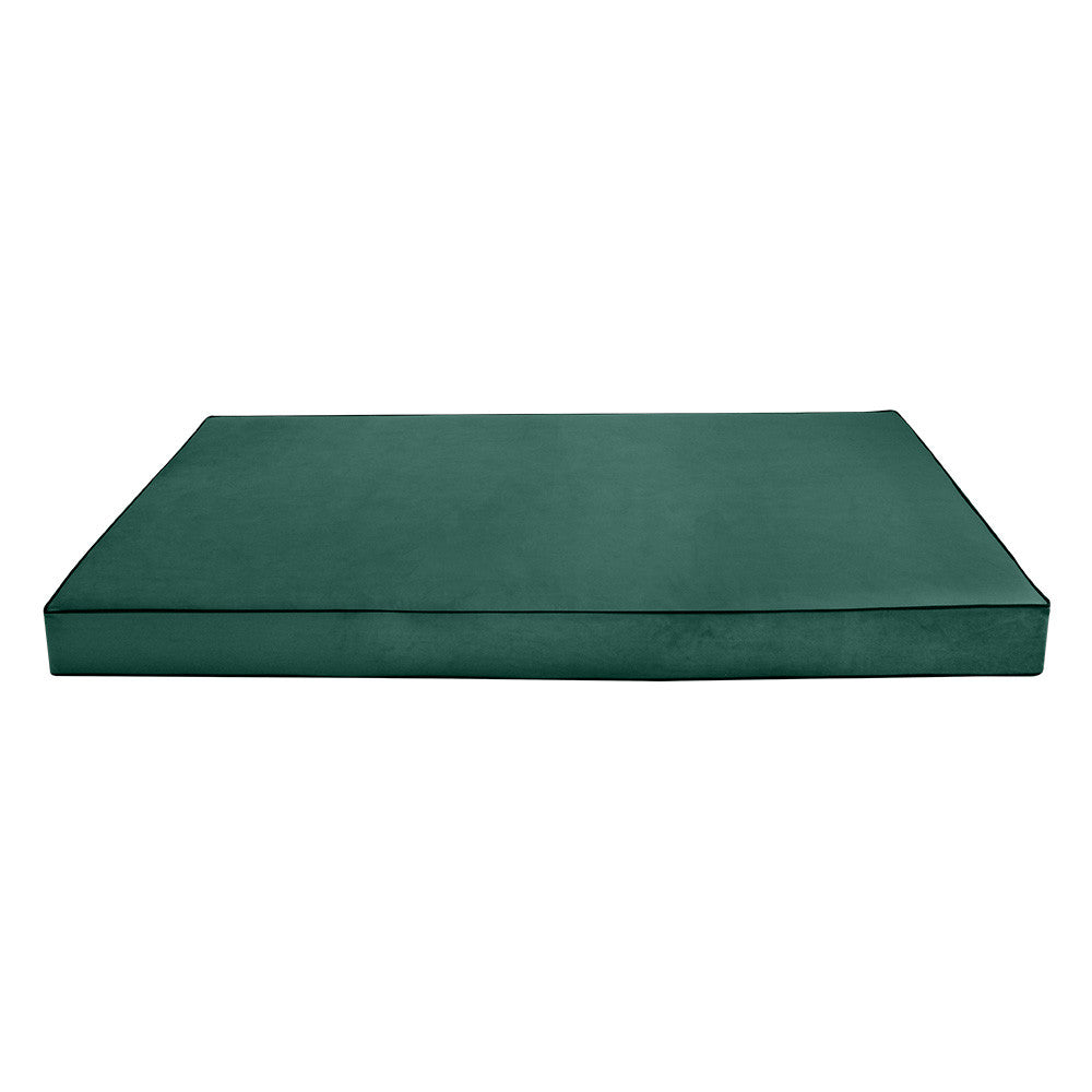 Style V2 Twin Contrast Pipe Velvet Indoor Daybed Mattress Pillow Complete Set AD317