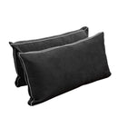 Style V2 Twin Contrast Pipe Velvet Indoor Daybed Mattress Pillow Complete Set AD350