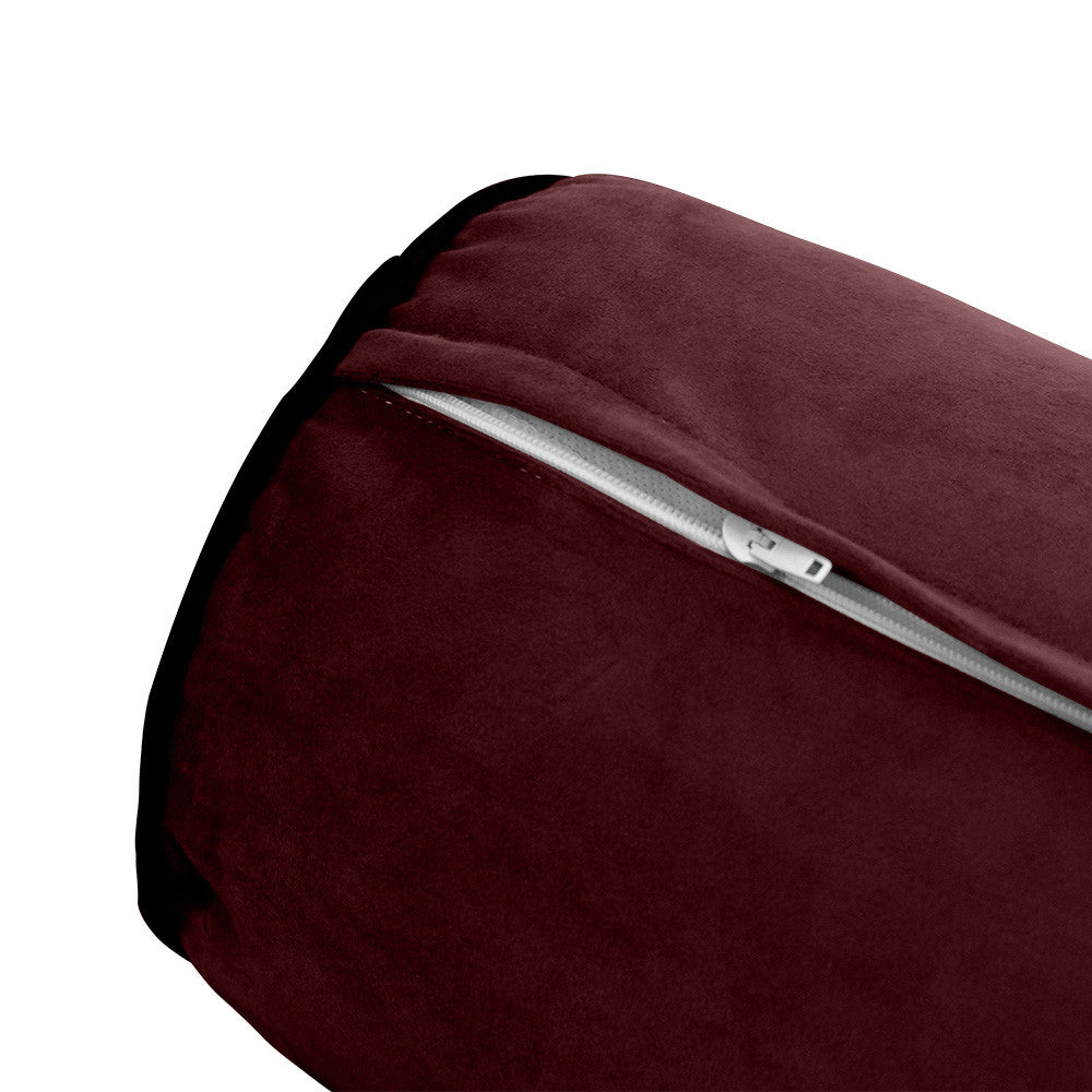 Style V2 Twin Contrast Pipe Velvet Indoor Daybed Mattress Pillow Complete Set AD368
