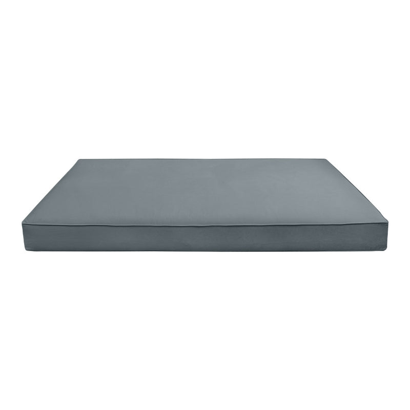 Style V2 Twin-XL Pipe Trim Velvet Indoor Daybed Mattress Pillow Complete Set AD347