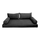 Style V2 Twin-XL Pipe Trim Velvet Indoor Daybed Mattress Pillow Complete Set AD350