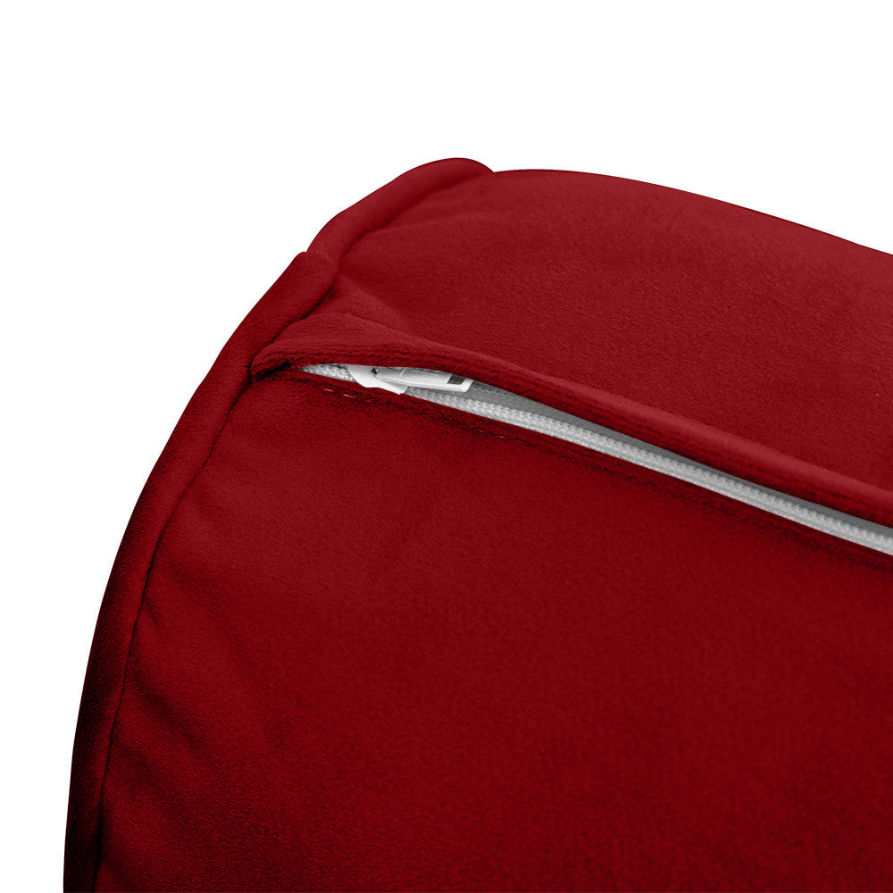 Style V2 Twin Pipe Trim Velvet Indoor Daybed Mattress Pillow Complete Set AD369