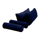 Style V2 Twin Pipe Trim Velvet Indoor Daybed Mattress Pillow Complete Set AD373