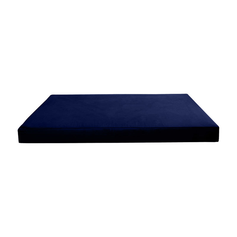 Style V2 Twin-XL Pipe Trim Velvet Indoor Daybed Mattress Pillow Complete Set AD373