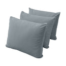 Style V3 Full Knife Edge Velvet Indoor Daybed Mattress Pillow Complete Set AD347