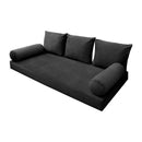 Style V3 Twin Knife Edge Velvet Indoor Daybed Mattress Pillow Complete Set AD350