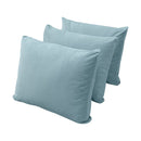 Style V3 Twin-XL Knife Edge Velvet Indoor Daybed Mattress Pillow Complete Set AD355