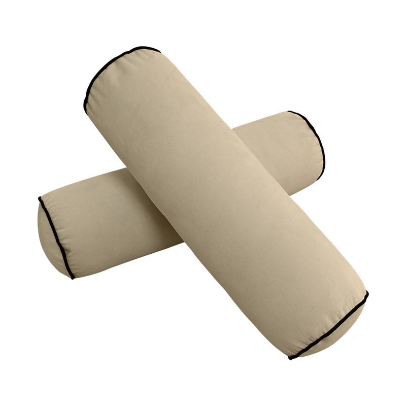 Style V3 Twin-XL Contrast Pipe Velvet Indoor Daybed Mattress Pillow Complete Set AD304