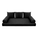 STYLE V3 Twin-XL Velvet Contrast Indoor Daybed Mattress Pillow |COVER ONLY| AD350