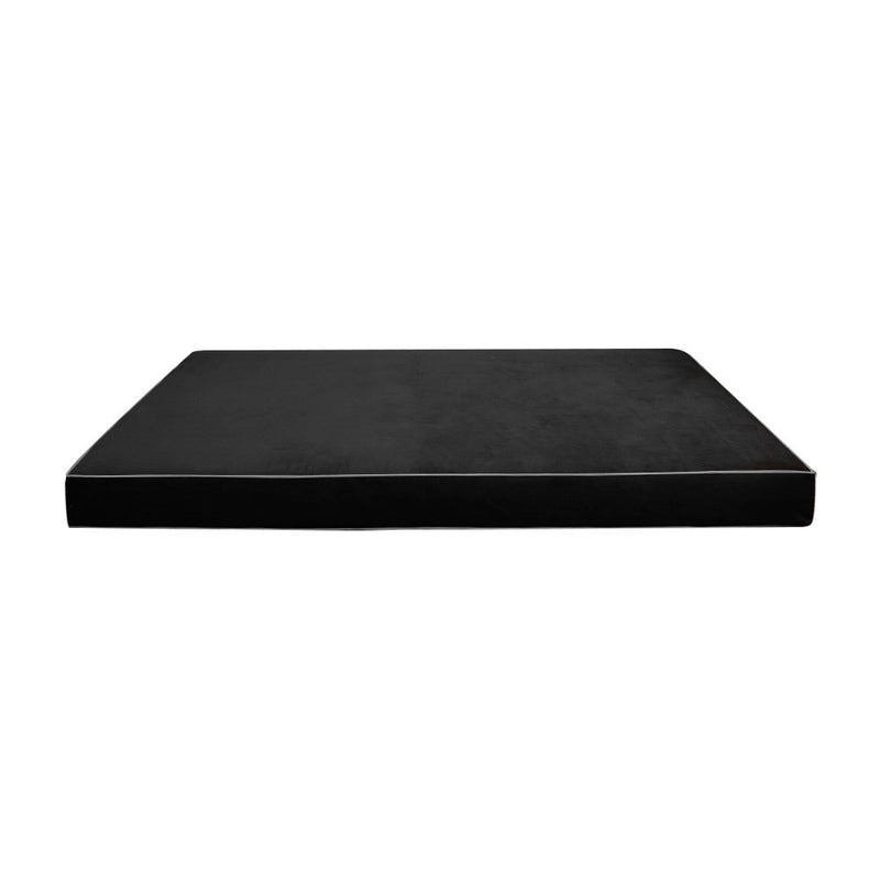 STYLE V3 Twin-XL Velvet Contrast Indoor Daybed Mattress Pillow |COVER ONLY| AD350